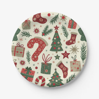 christmas party plates