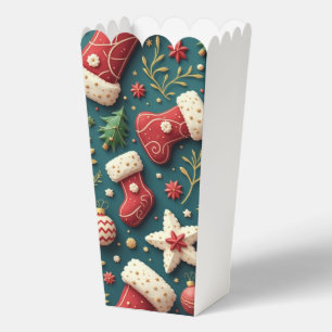 Christmas Party Popcorn Favor Box