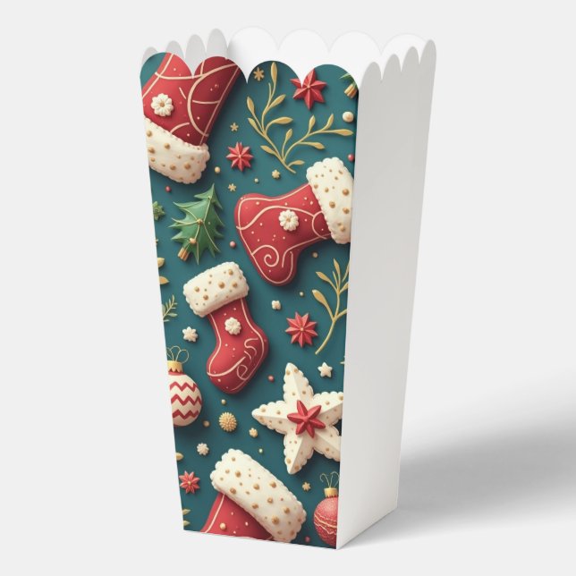 Christmas Party Popcorn Favor Box (Front)
