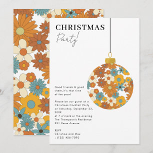 Christmas Party Preppy Ornament Xmas Invitation