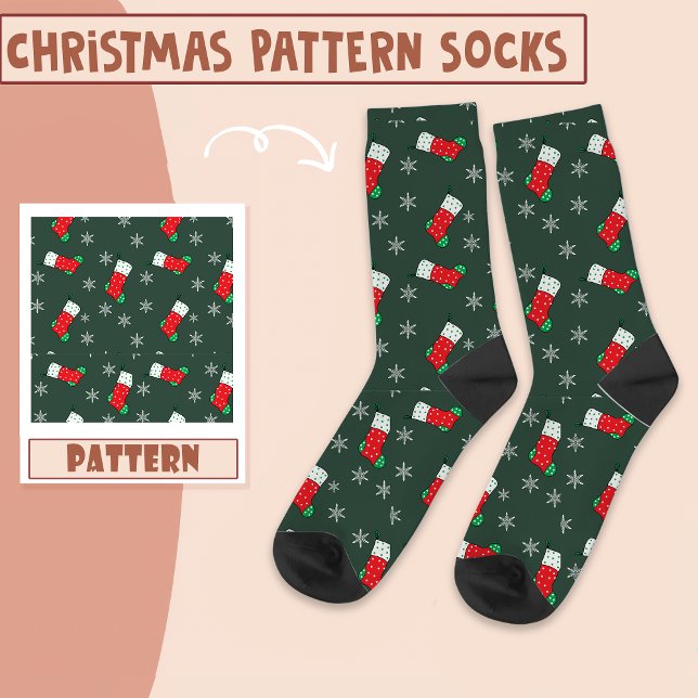 Christmas Party Santa Socks Pattern  (Creator Uploaded)