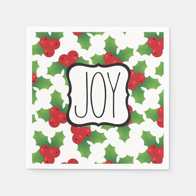 CHRISTMAS PARTY SERVILLET PAPER NAPKINS (Front)