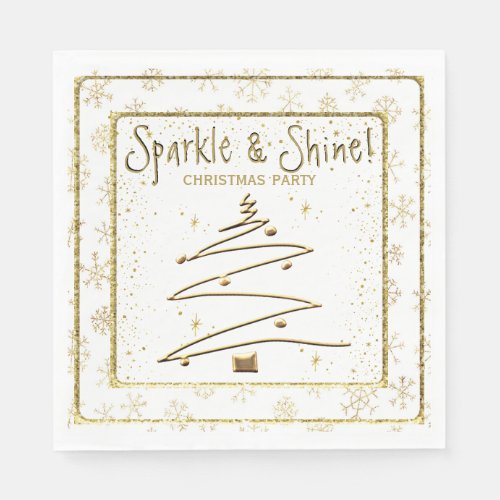 Christmas Party Sparkle Napkins