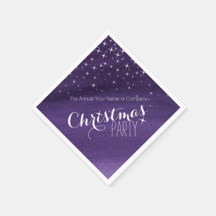 Christmas party starry night custom napkins