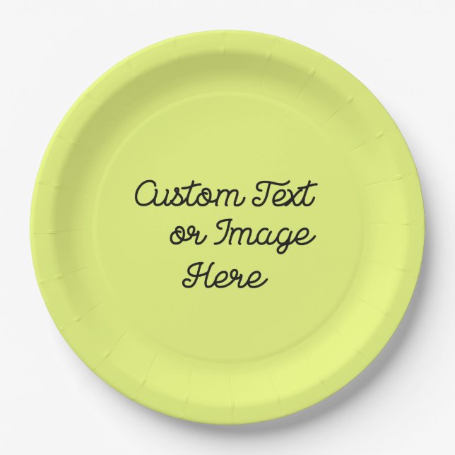 Christmas Party Supplies; Create Your Own Custom Paper Plates (Front)