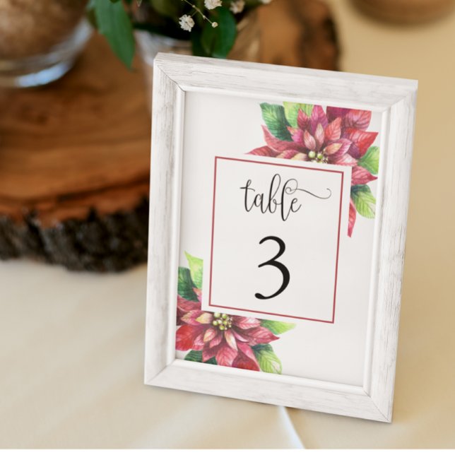 Christmas Party Table number Card (Creator Uploaded)