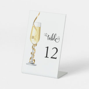 Christmas Party Table number  Pedestal Sign