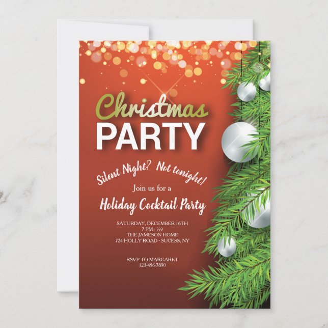 Christmas Party Too Invitation (Front)