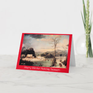 Christmas Party,traditional Xmas New Year greeting Holiday Card