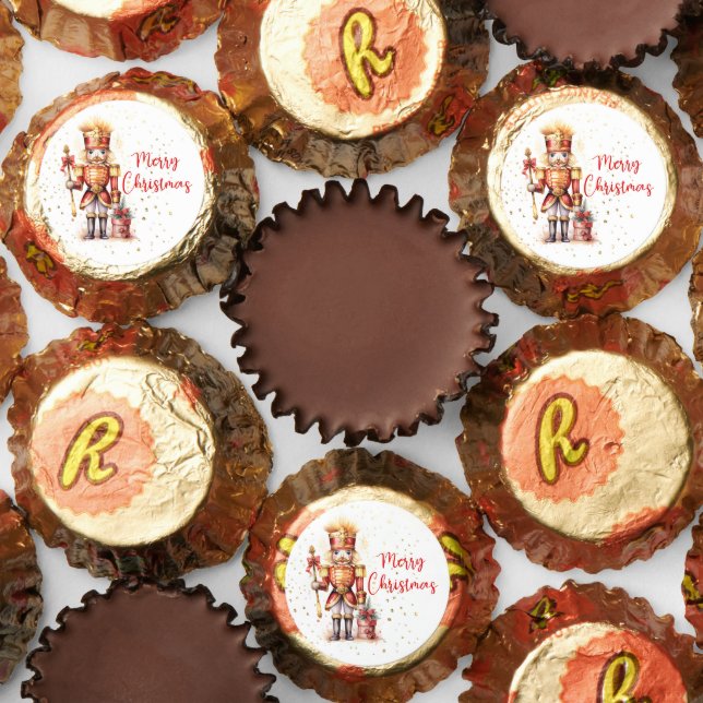 Christmas Party Treat Gold Festive Nutcracker Reese's Peanut Butter Cups (Assorted)