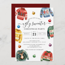 Christmas Party Ugly Sweater  Invitation