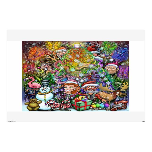 Christmas Party Wall Decal (Front)