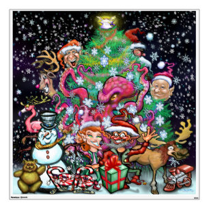 Christmas Party Wall Decal