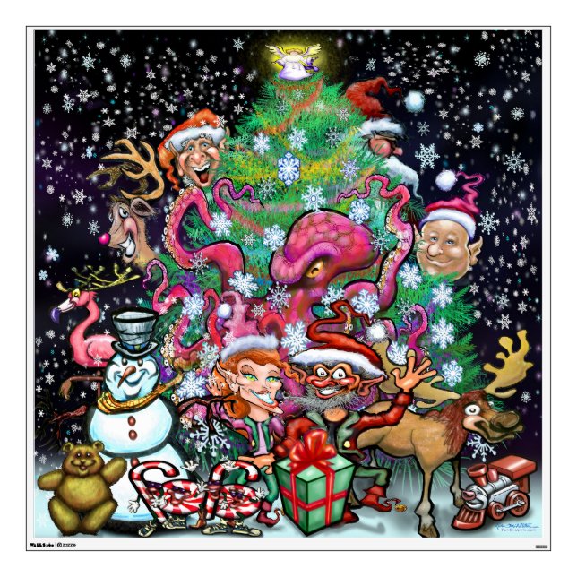 Christmas Party Wall Decal (Front)