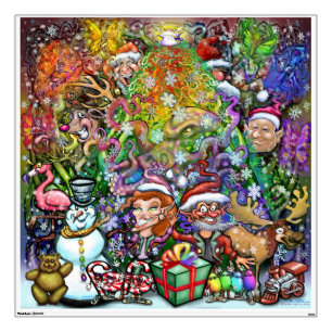 Christmas Party Wall Decal
