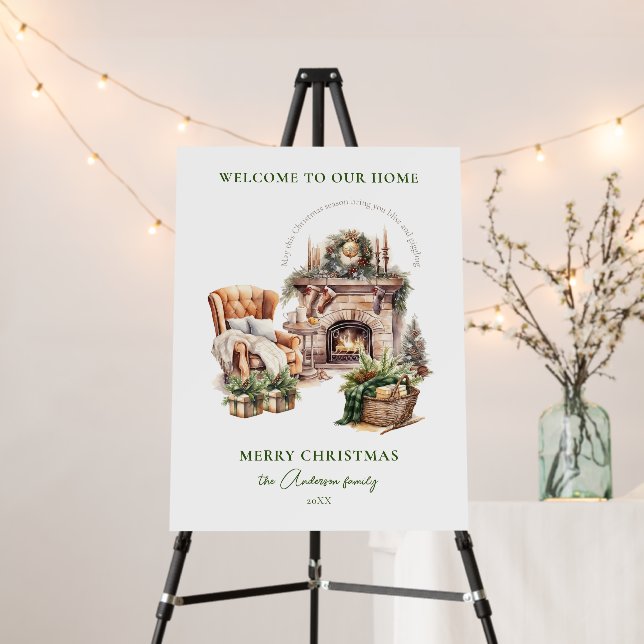 Christmas Party Welcome Sign (In Situ (Stand))