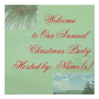 Christmas Party Welcome Sign