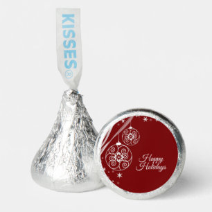 Christmas Party White Ornaments Stars Red Elegant Hershey®'s Kisses®