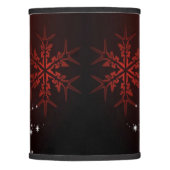 Christmas Party White Stars Tree Red Snowflakes Lamp Shade (Front)