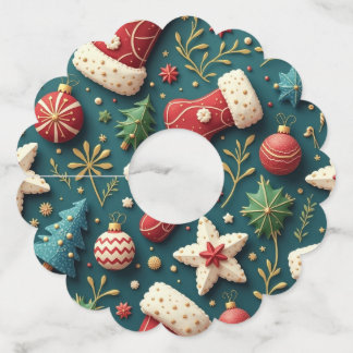 Christmas Party Wine Glass Tags