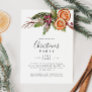 Christmas Party Winter Botanical Invitation