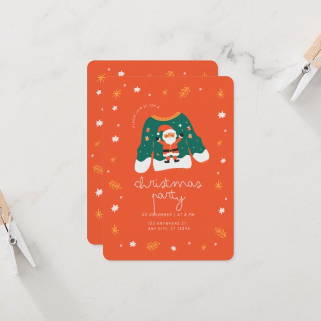 Christmas Party with Santa Invitation (Front/Back In Situ)