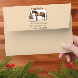 Christmas Paso Fino Horse Holiday Envelope