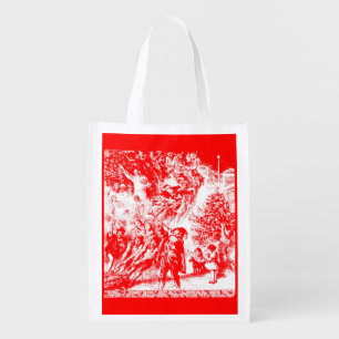 Christmas past print grocery bag