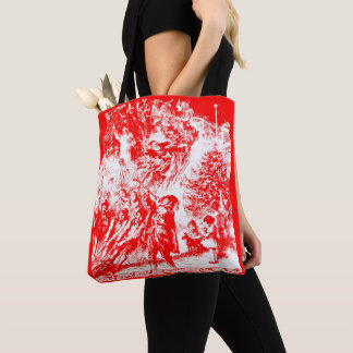Christmas past print tote bag