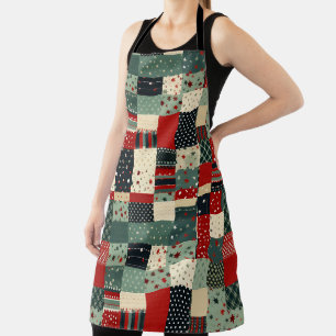 Christmas Patchwork  Apron
