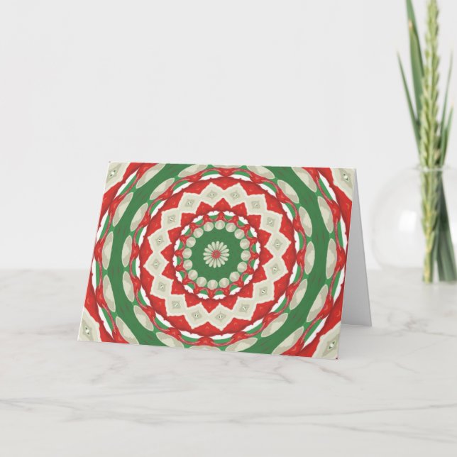 Christmas Patchwork Holiday Card (Front)