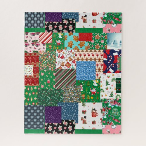 Christmas Patchwork Mixed Color  Jigsaw Puzzle