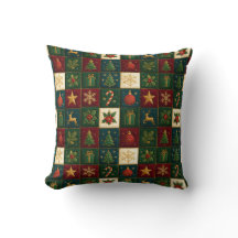 Christmas Patchwork with Holidays Motifs