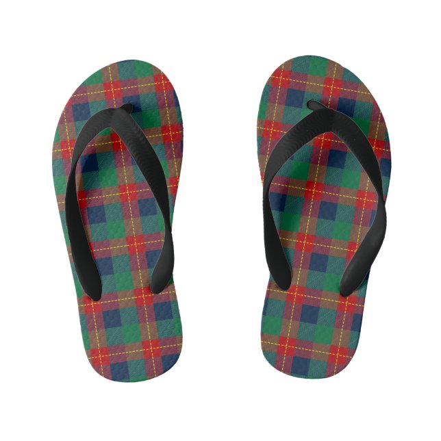 Christmas Pattern 105 Kid's Flip Flops (Footbed)