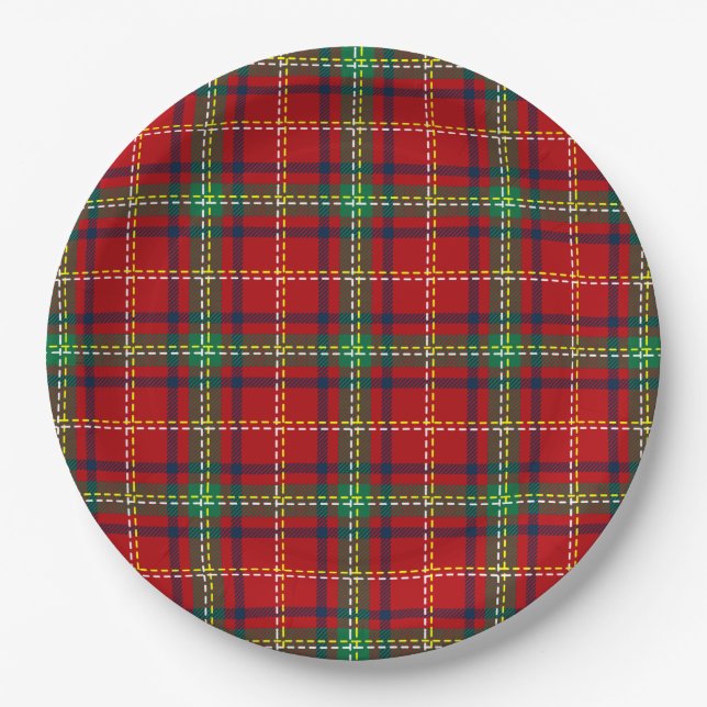 Christmas Pattern 111 Paper Plates (Front)