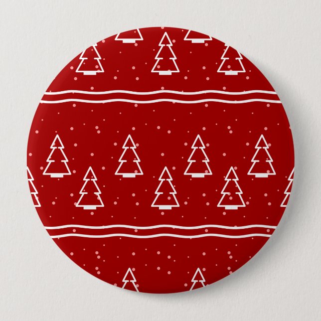 Christmas Pattern 116 Button (Front)