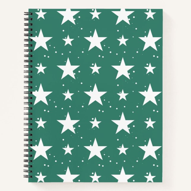 Christmas Pattern 121 Notebook (Front)