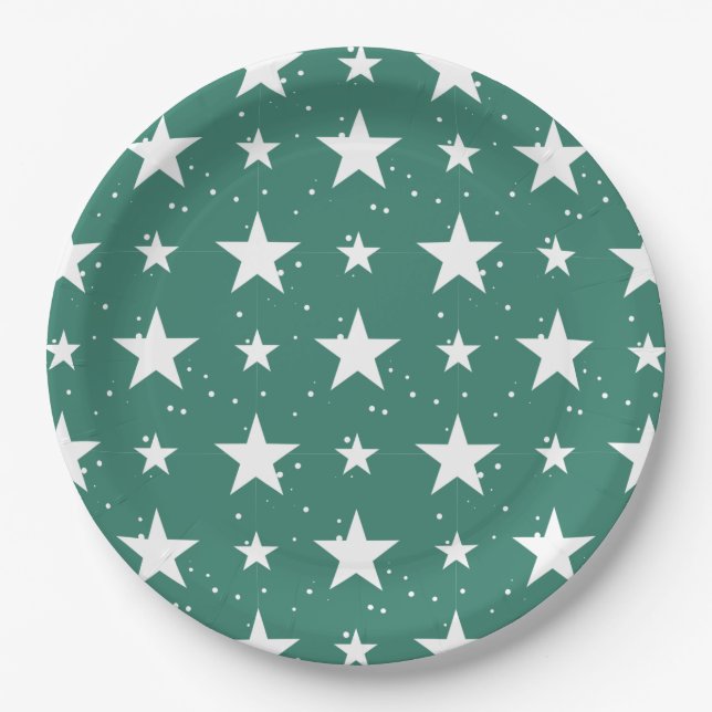 Christmas Pattern 121 Paper Plates (Front)