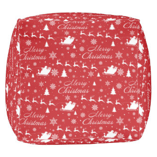 Christmas pattern 2 copy pouf