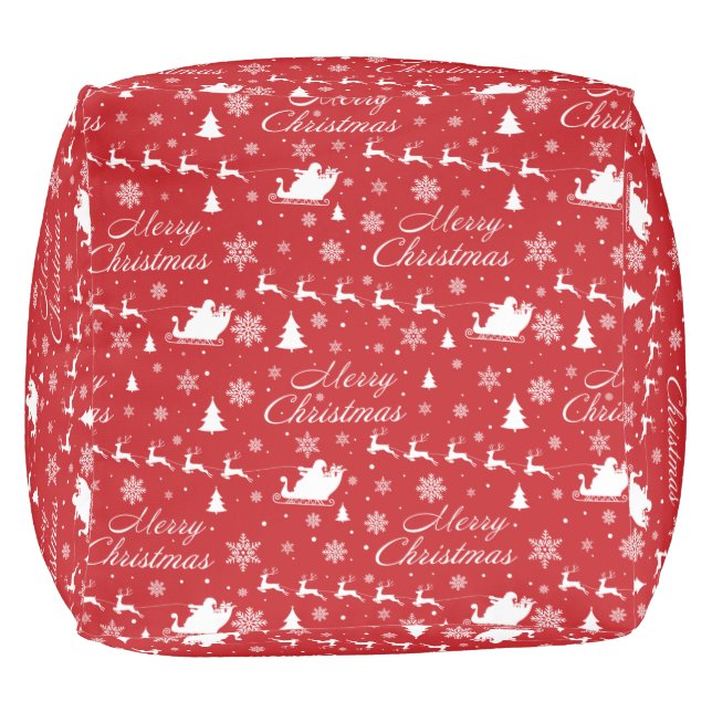Christmas pattern 2 copy pouf (Bottom)