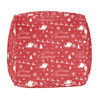 Christmas pattern 2 copy pouf