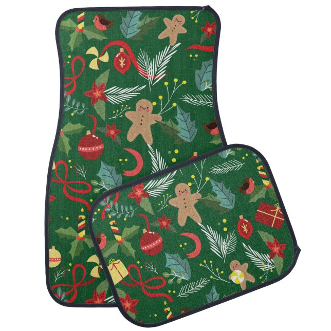Christmas Pattern 5 Car Floor Mat (Set)