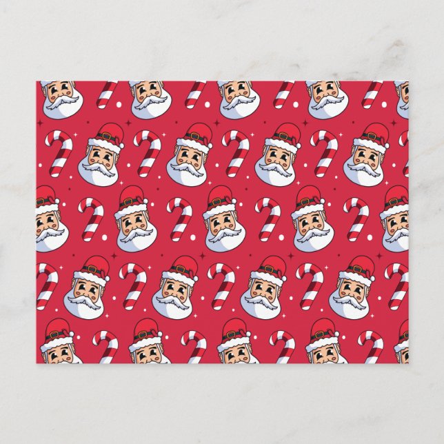 Christmas Pattern 89 Postcard (Front)