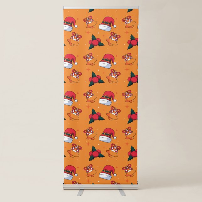 Christmas Pattern 90 Retractable Banner (Front)