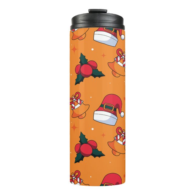 Christmas Pattern 90 Thermal Tumbler (Front)