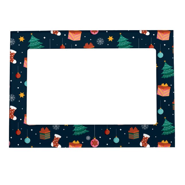 Christmas Pattern 96 Magnetic Frame (Front)