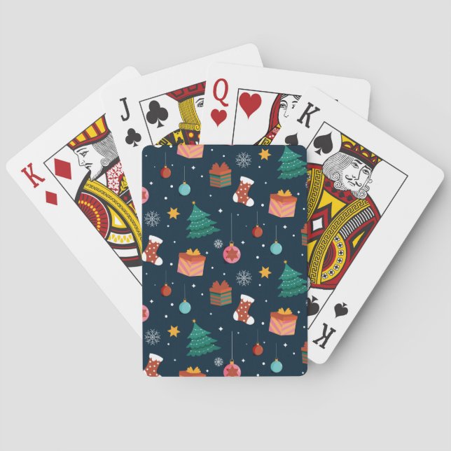 Christmas Pattern 96 Poker Cards (Back)