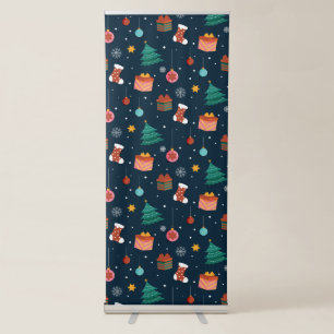 Christmas Pattern 96 Retractable Banner