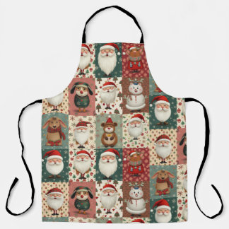 Christmas pattern apron