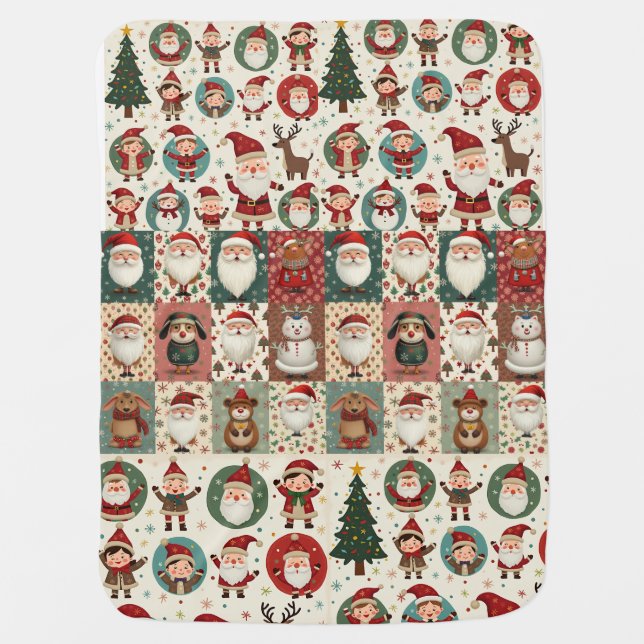 Christmas pattern baby blanket (Front)
